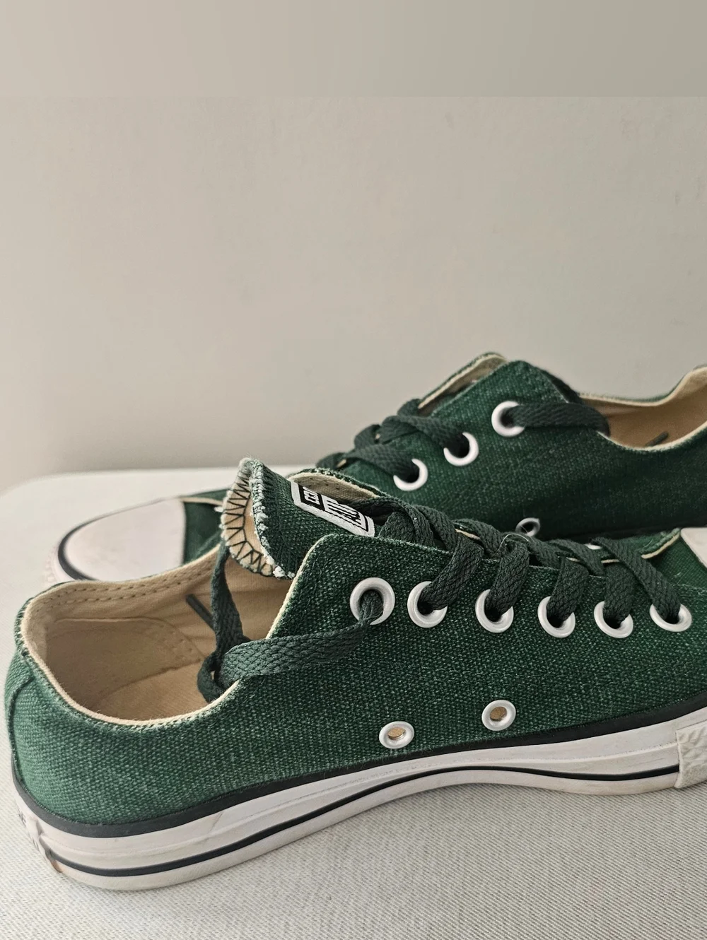 CONVERSE All Stars Youth Emerald Green Low Cut Sneakers, Shoes